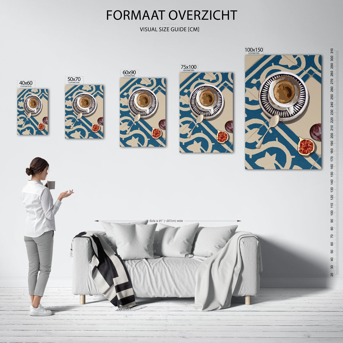 Koffie en vijgen Kunstwerk