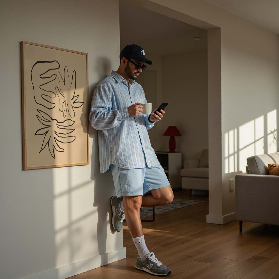 Organische Lijnen Poster-WallArtistic