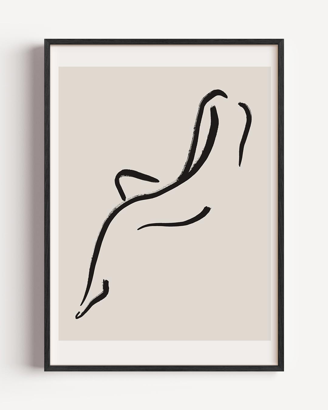 Minimalistische Stijlvolle Lijntekening Poster-WallArtistic