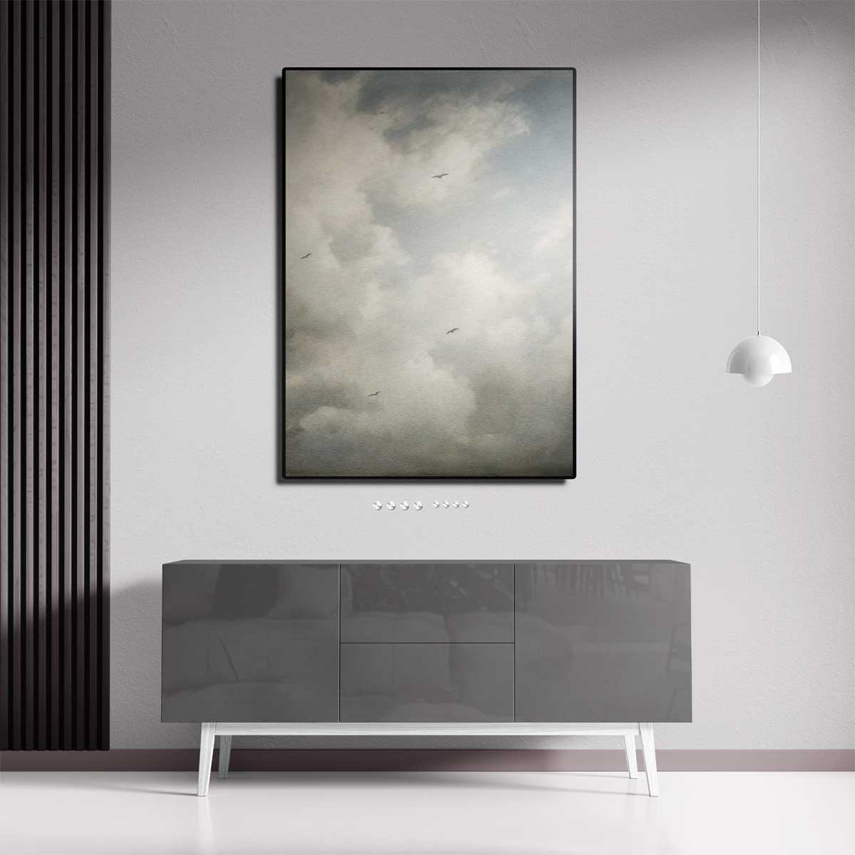 Zonnige Dromen in de Wolken Kunstwerk-canvas-dibond-plexiglas-wanddecoratie-WallArtistic