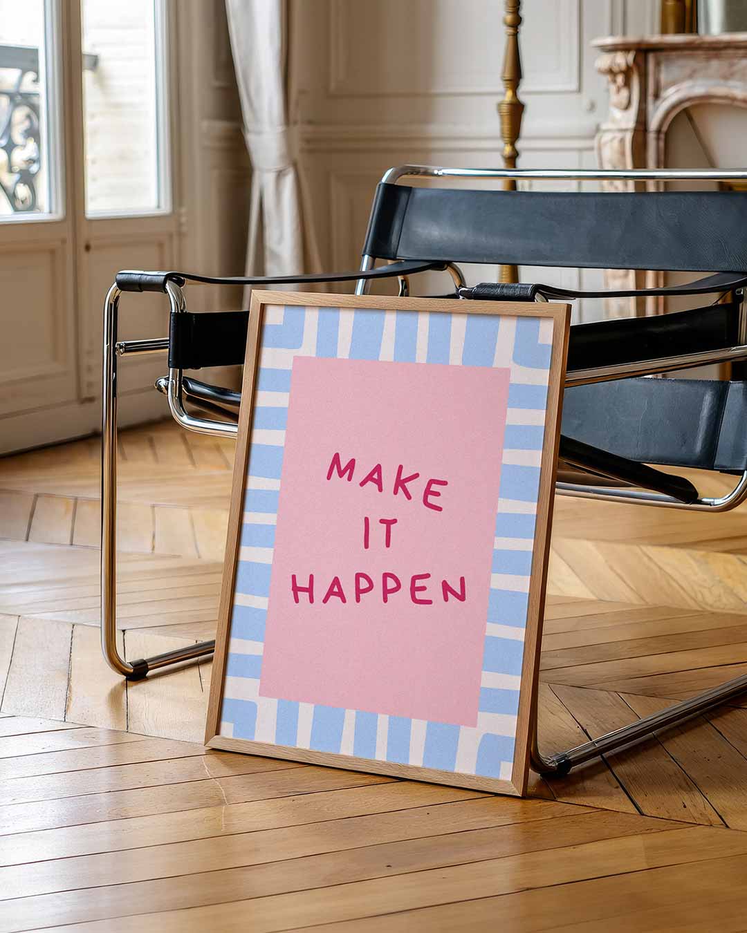 Inspirerende Motivatieposter "Make It Happen Poster-WallArtistic