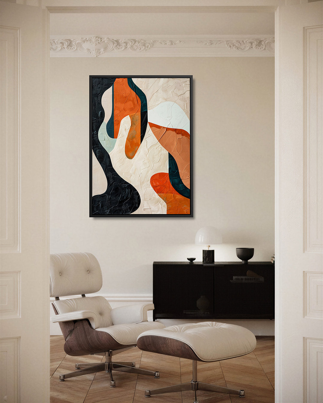 Organische vormen compositie Kunstwerk