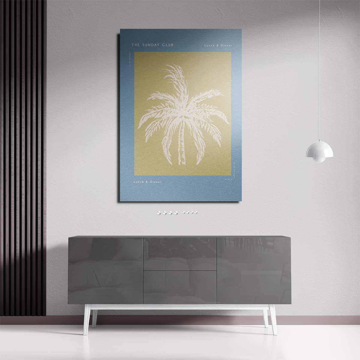 Tropische Palmboom Kunstprint Kunstwerk-canvas-dibond-plexiglas-wanddecoratie-WallArtistic