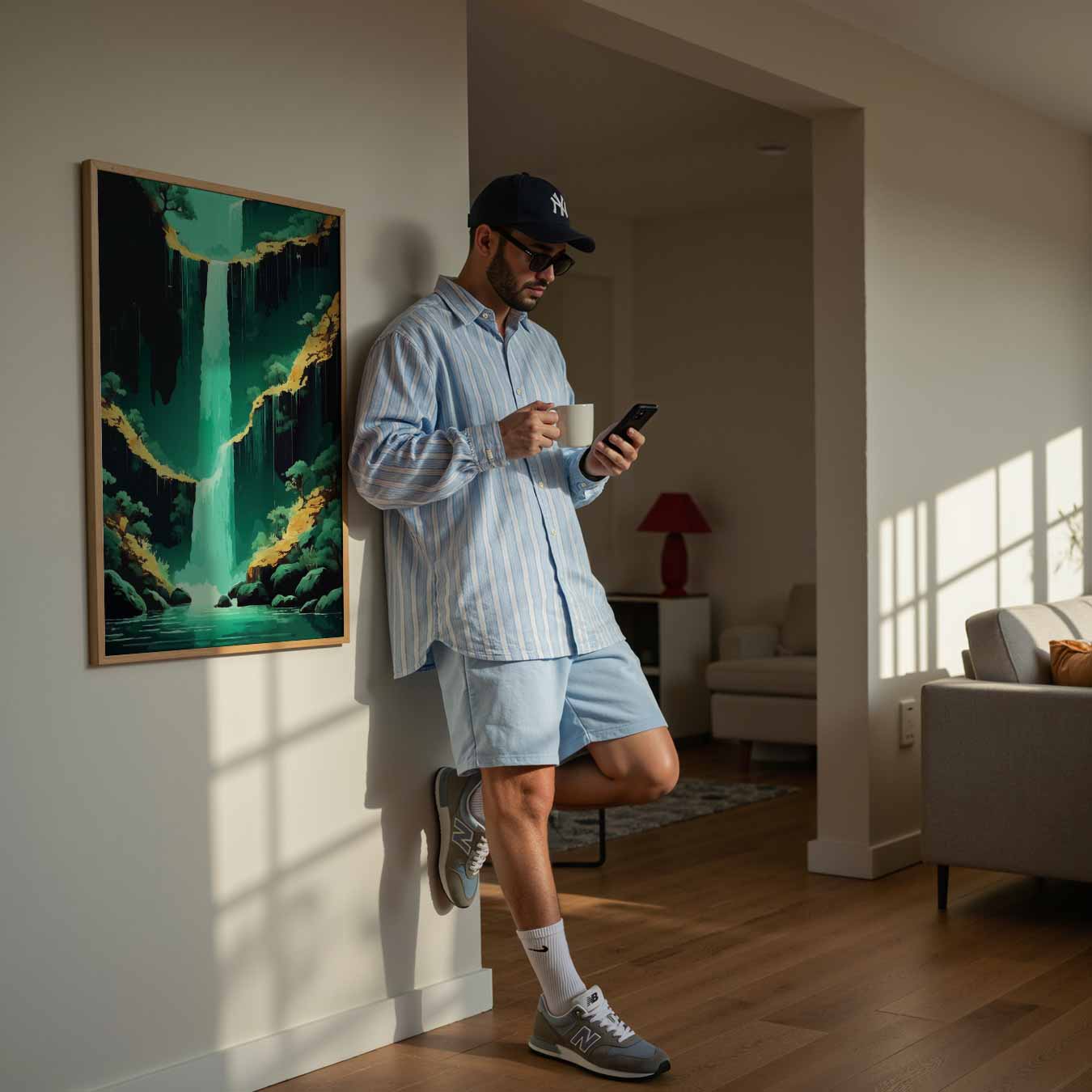 Adembenemende Watervallen Poster-WallArtistic