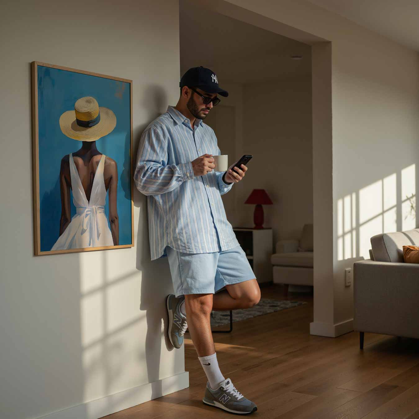 Zomerse Elegantie Poster-WallArtistic