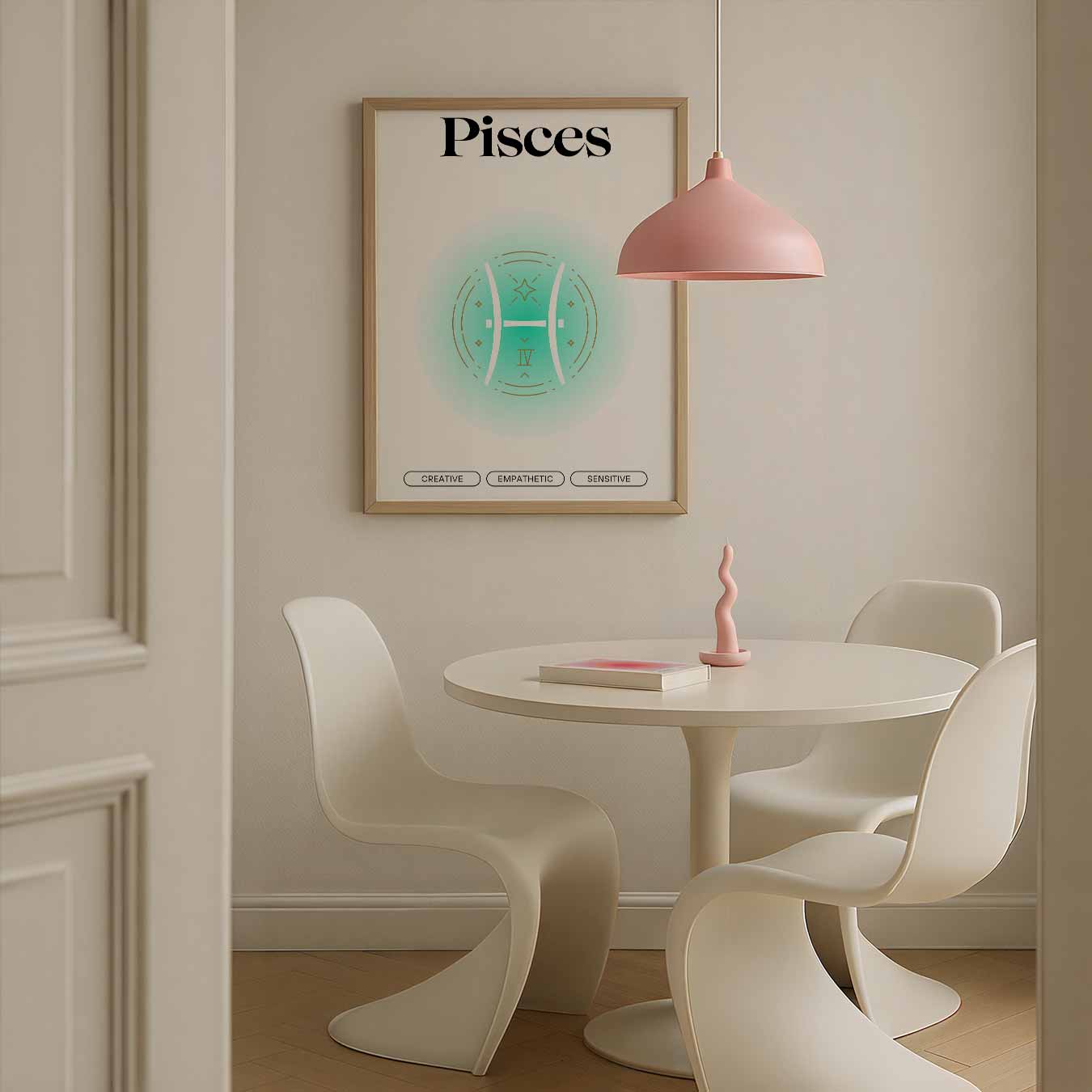 Vissen Sterrenbeeld Art Print Poster