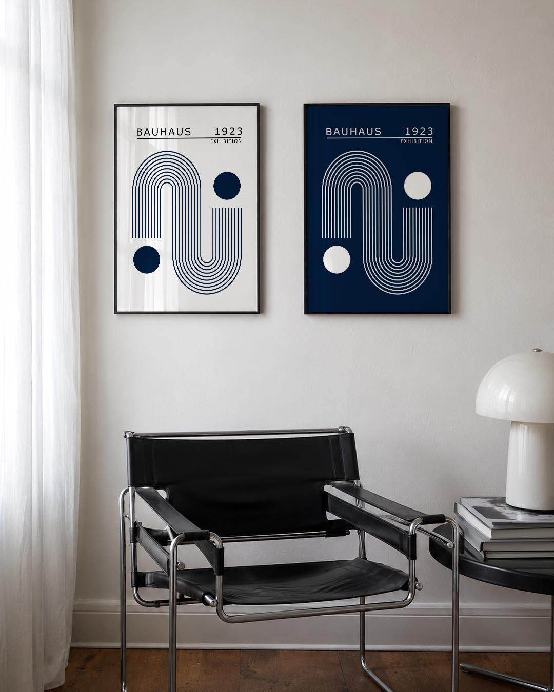 Lijnen en cirkel Posterset
