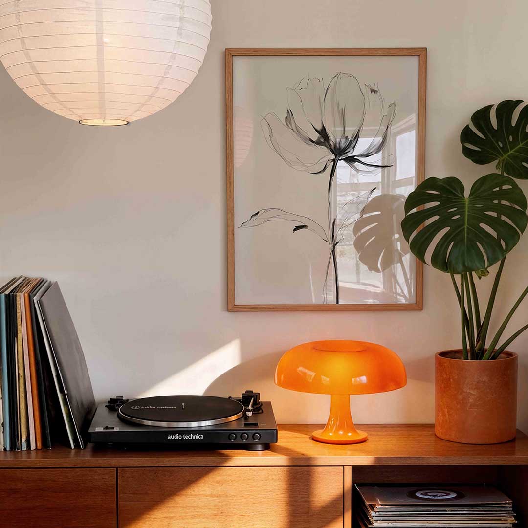 Bloem in zwart wit Poster