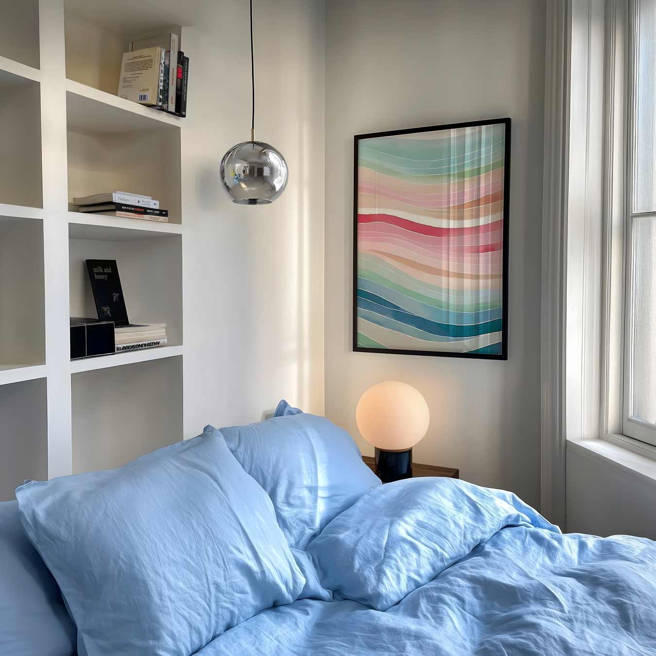 Kleurrijke Golven Wanddecoratie Poster-WallArtistic