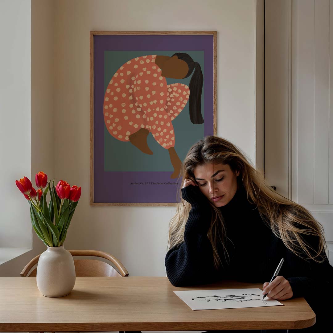 Stijlvolle Vrouwelijke Silhouet Poster-WallArtistic