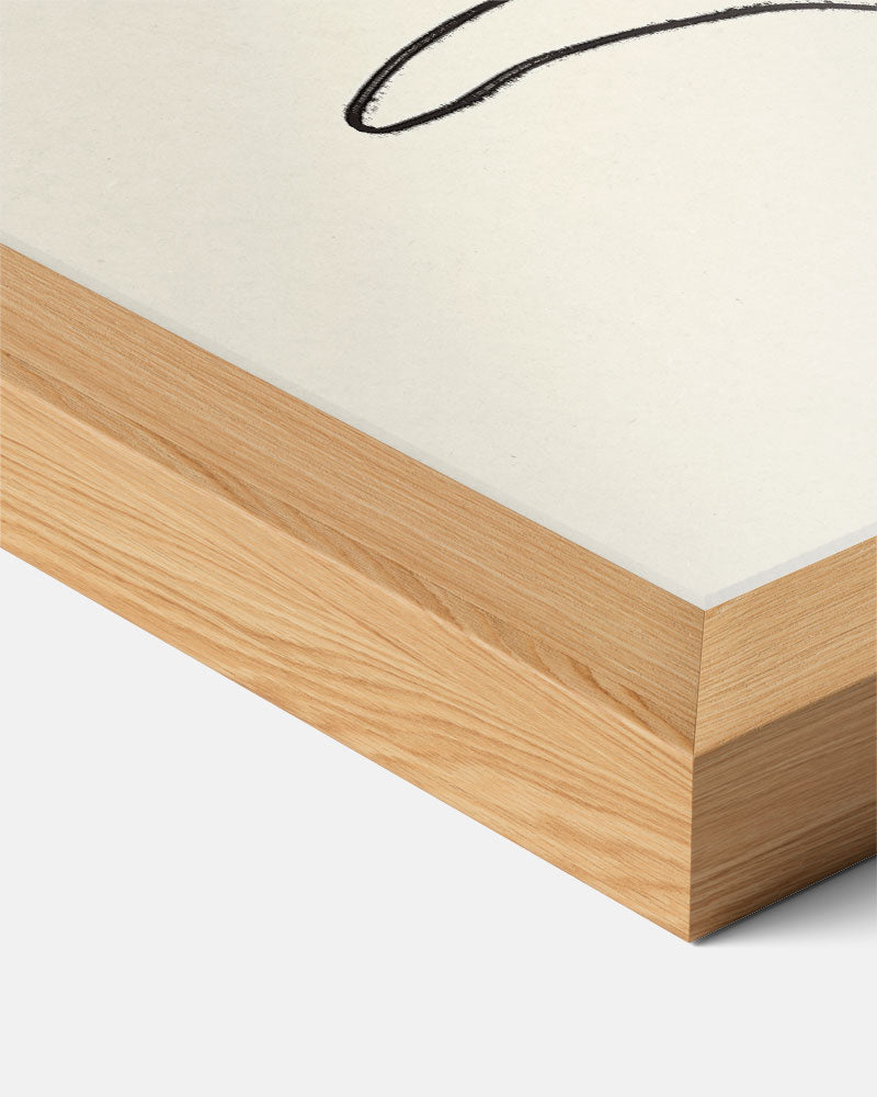 Elegante Minimalistische Bladeren Poster-WallArtistic