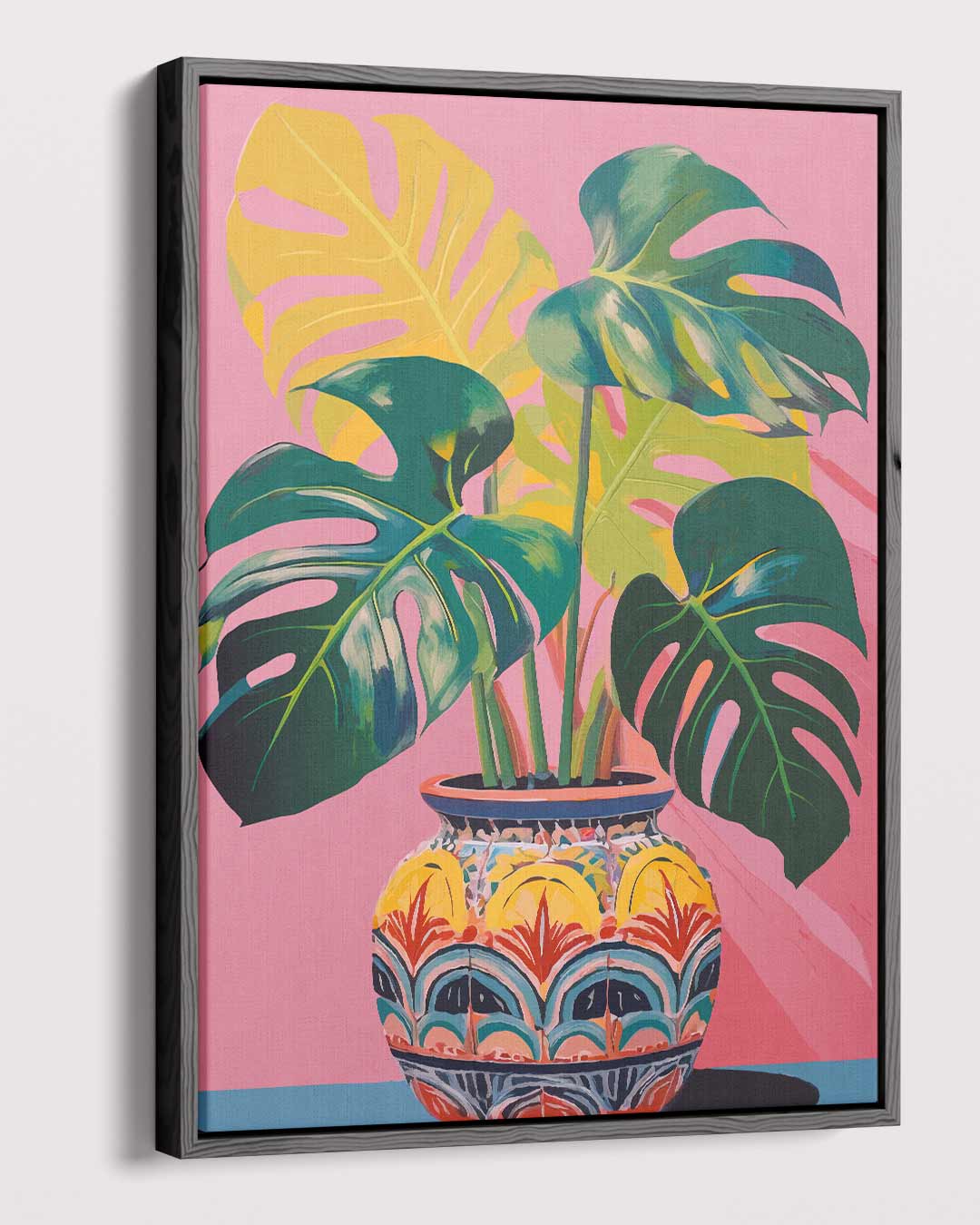 Tropische Bliss in Keramiek Kunstwerk-canvas-dibond-plexiglas-wanddecoratie-WallArtistic