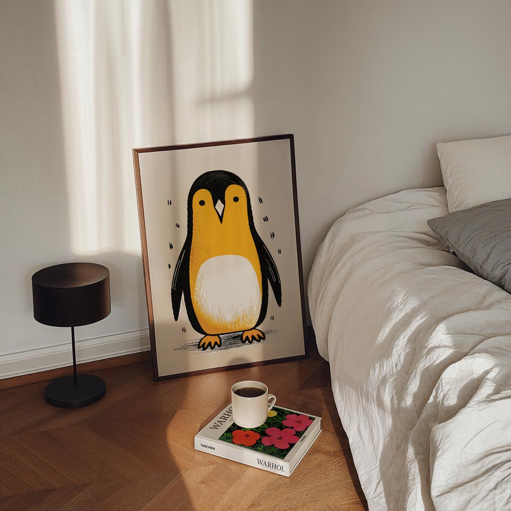 Schattige Pinguïn Illustratie Poster