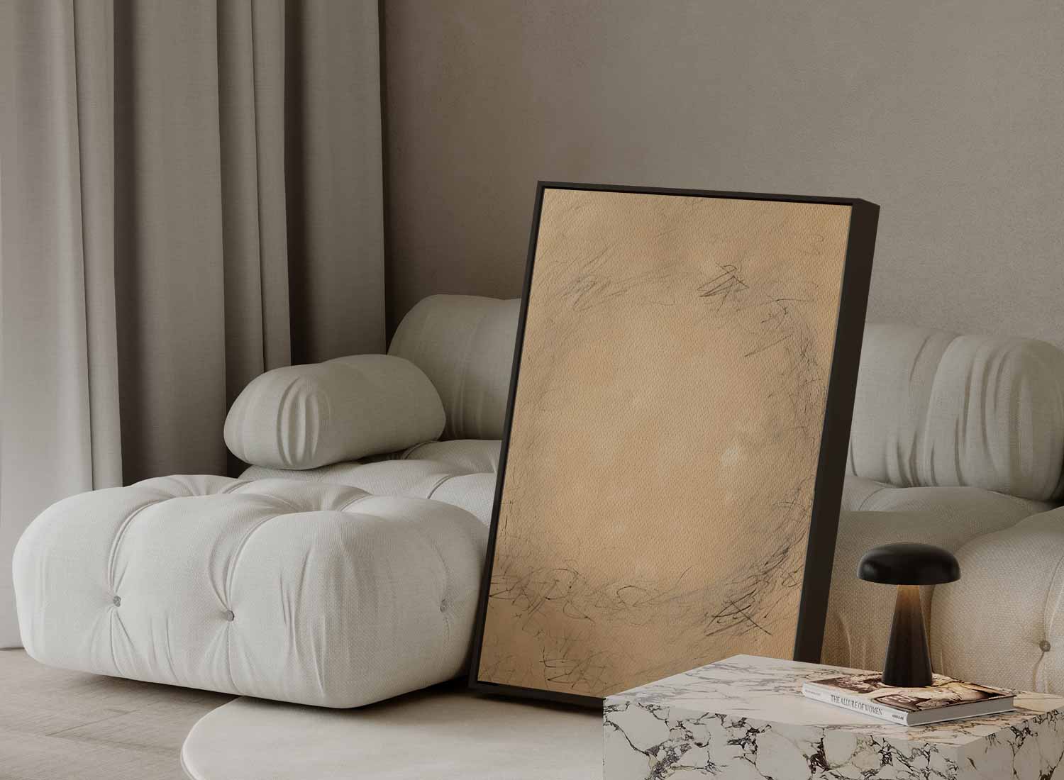 Rustige Wervelingen Kunstwerk-canvas-dibond-plexiglas-wanddecoratie-WallArtistic
