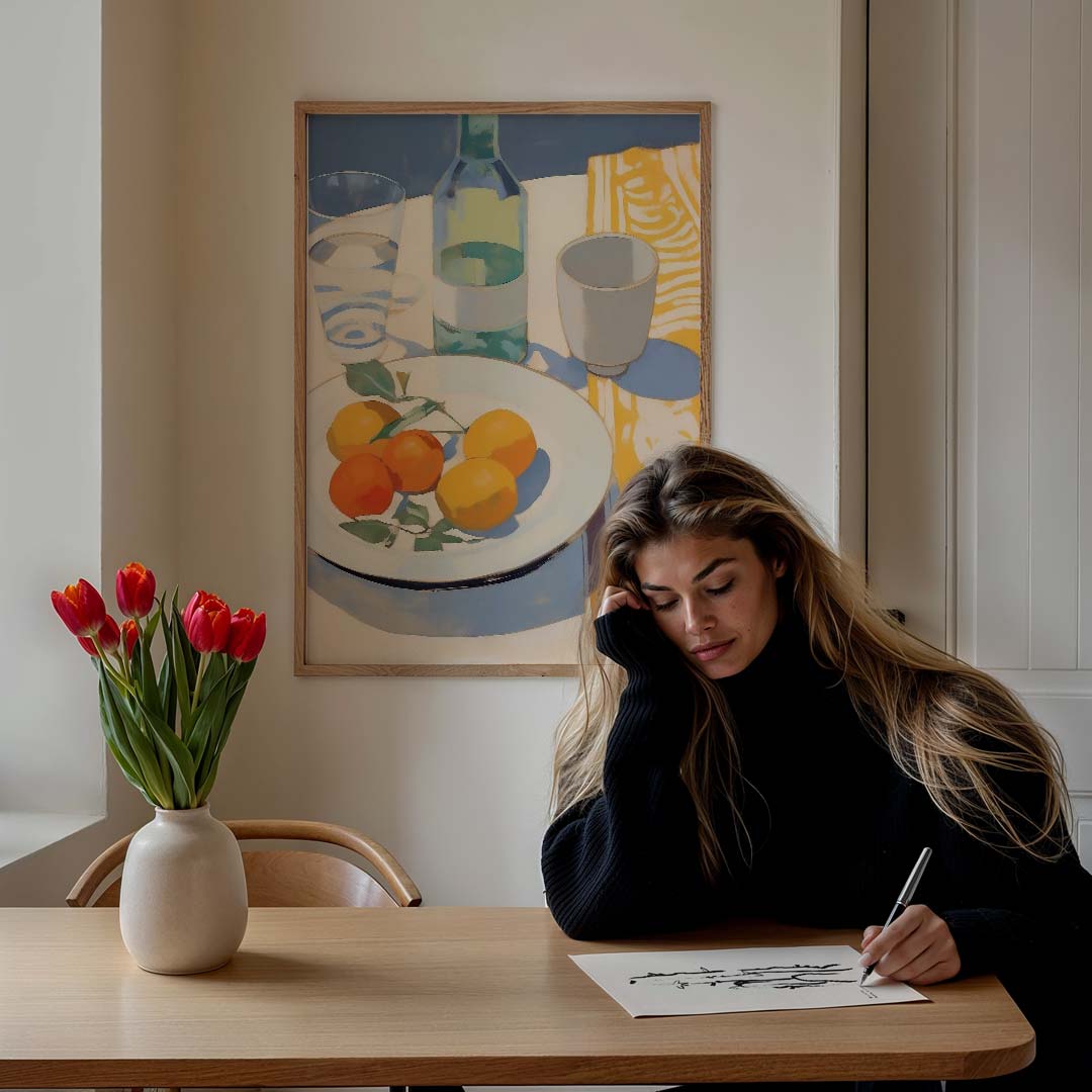 Zomers Tafereel met Citrus Poster-WallArtistic