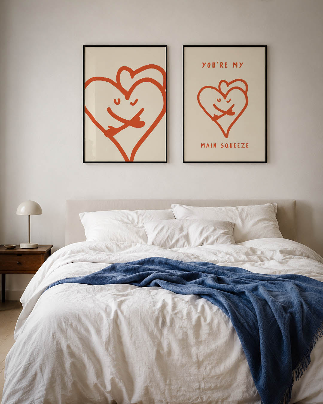 Speelse lijnhart Posterset