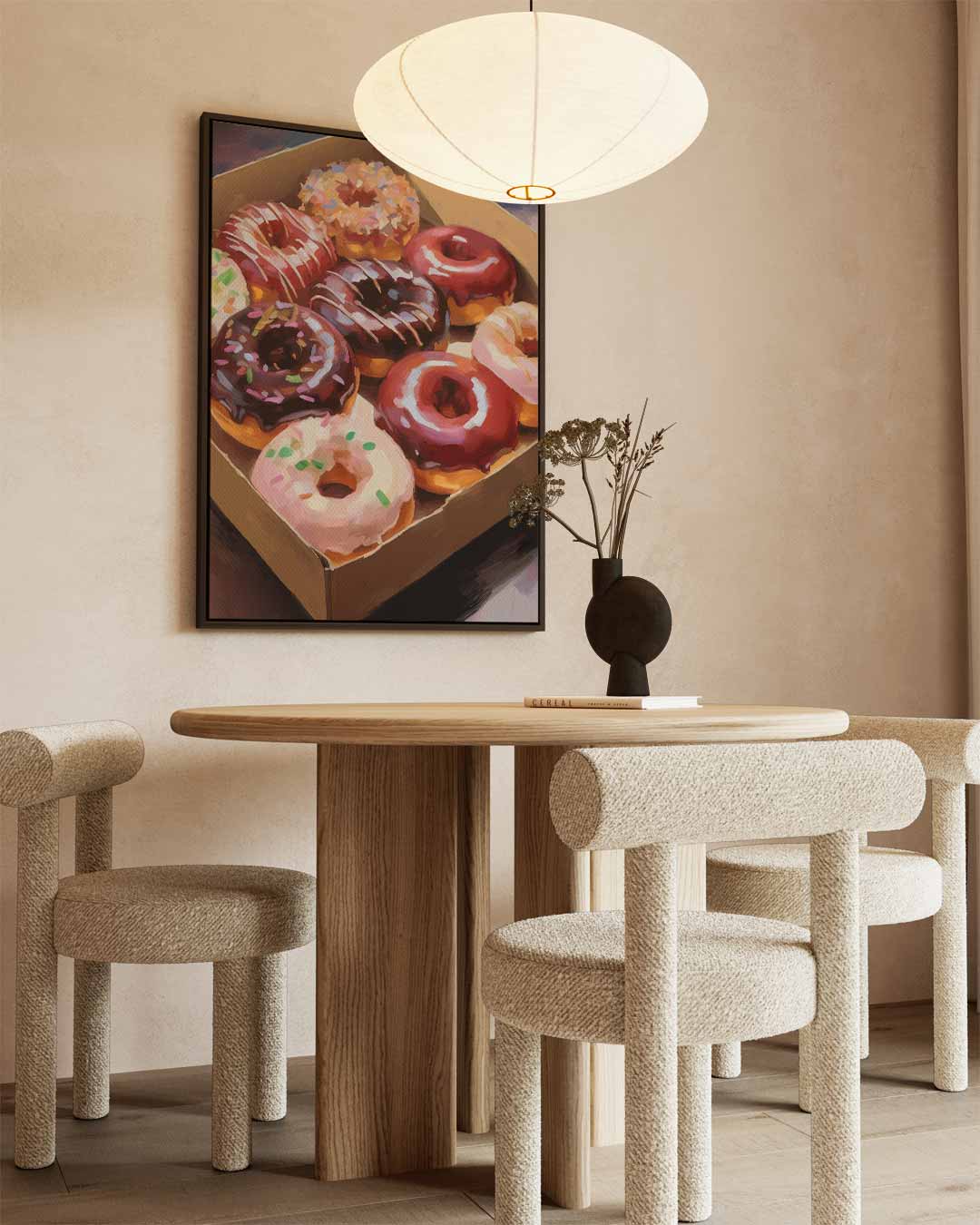 Verrukkelijke Donut Fantasie Kunstwerk-canvas-dibond-plexiglas-wanddecoratie-WallArtistic