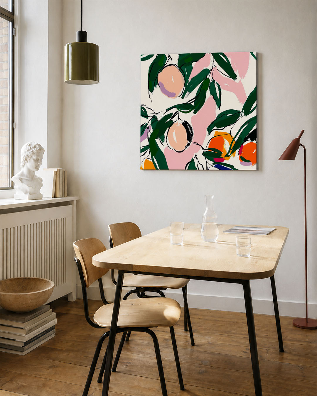 Vrolijke kleurenexplosie Kunstwerk
