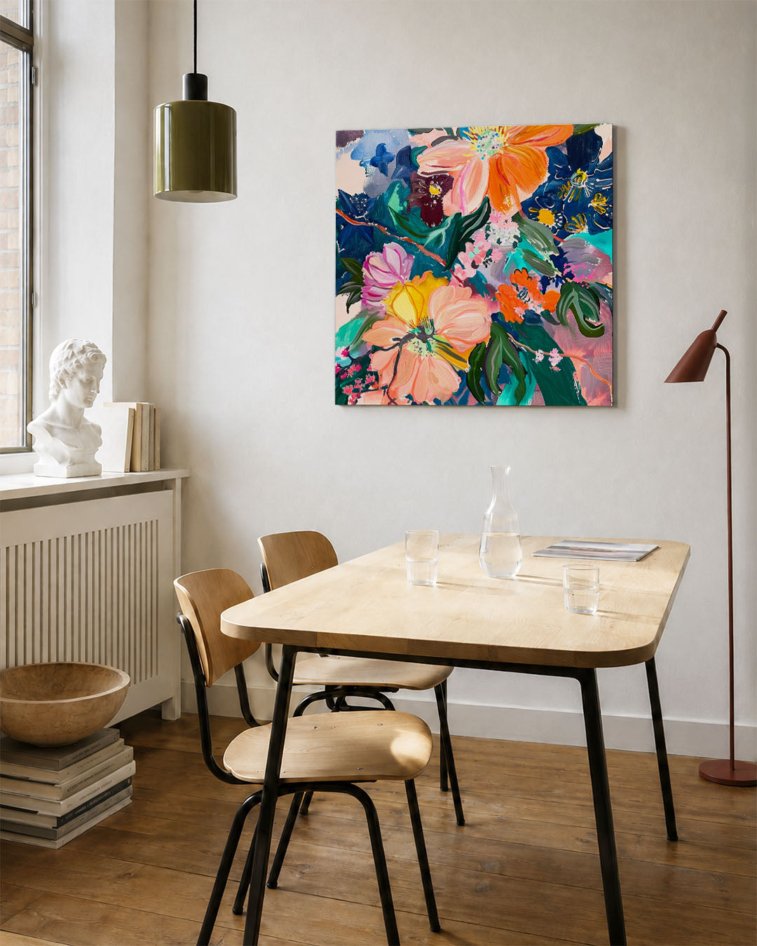Kleurrijke bloemenpracht Kunstwerk