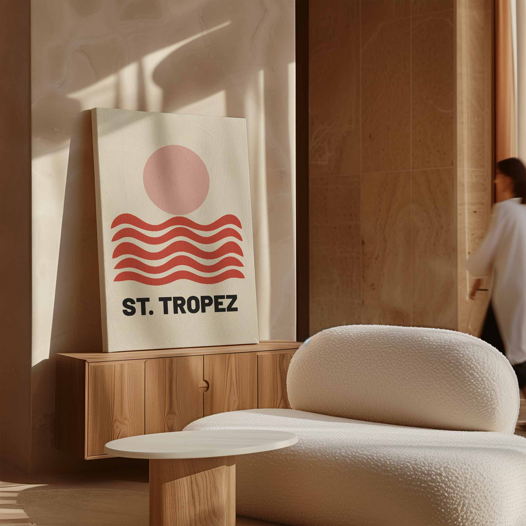 Zonnige St. Tropez Kunstwerk-canvas-dibond-plexiglas-wanddecoratie-WallArtistic