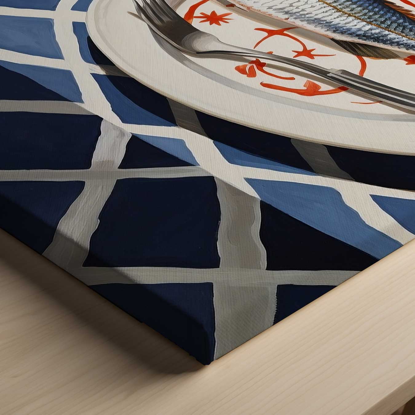 Zeevruchten Op Een Bord Kunstwerk-canvas-dibond-plexiglas-wanddecoratie-WallArtistic