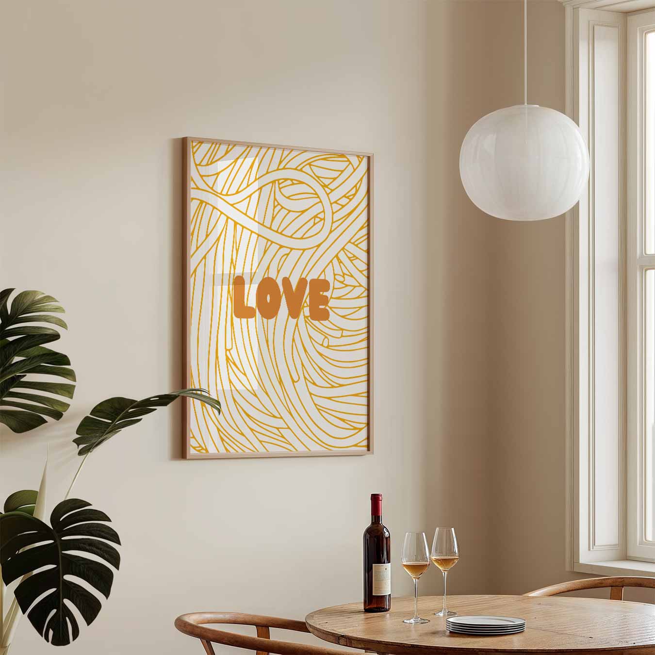 Liefdevolle Gouden Krullen Poster