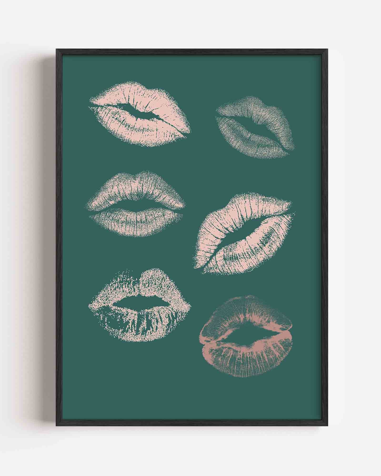 Lippenafdrukken Poster