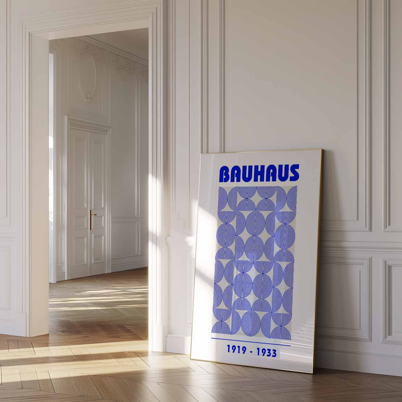 Stijlvolle Bauhaus Cirkelposter-WallArtistic