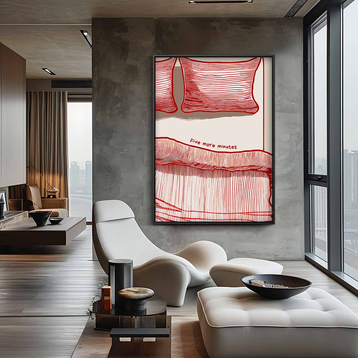Nog Vijf Minuutjes Kunstwerk-canvas-dibond-plexiglas-wanddecoratie-WallArtistic