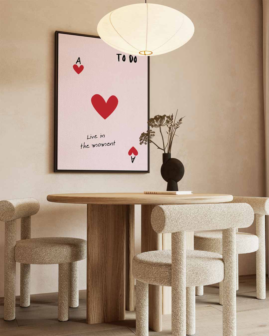 Speelse Hartenkaart Inspiratie Kunstwerk-canvas-dibond-plexiglas-wanddecoratie-WallArtistic