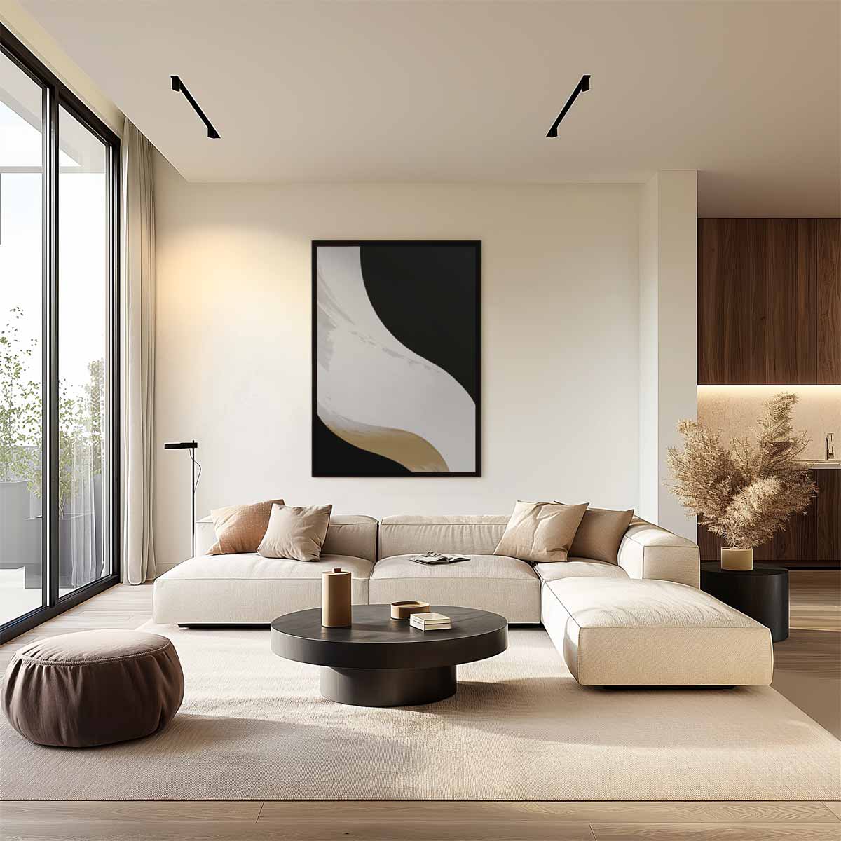 Stroming van Stilte Kunstwerk-canvas-dibond-plexiglas-wanddecoratie-WallArtistic