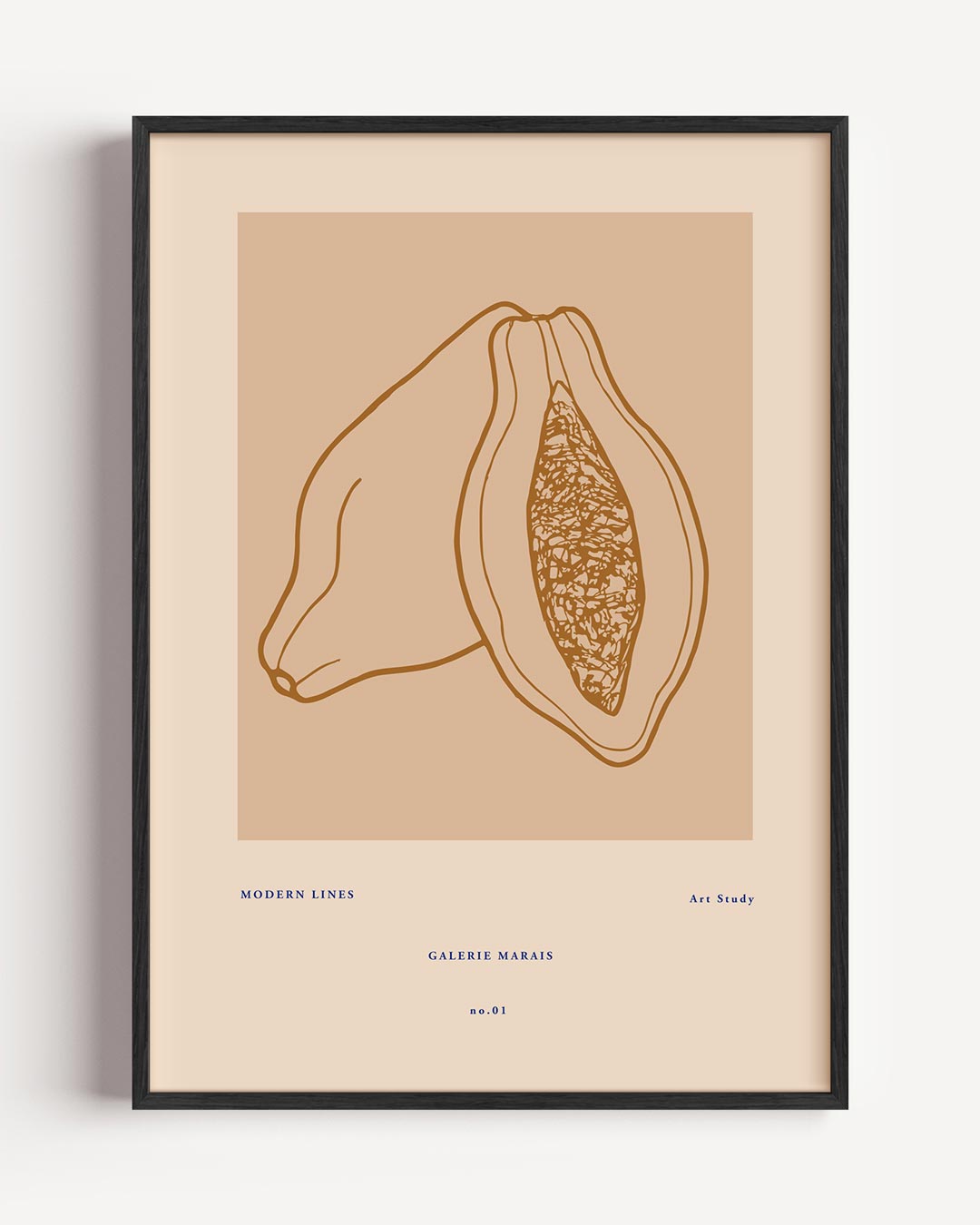 Moderne Lijnen Kunstposter-WallArtistic