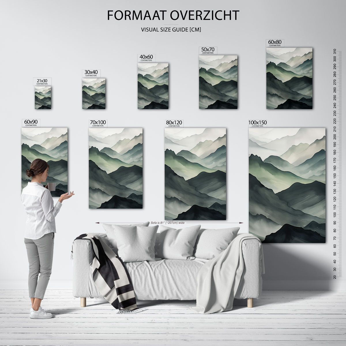 Berglandschap Poster