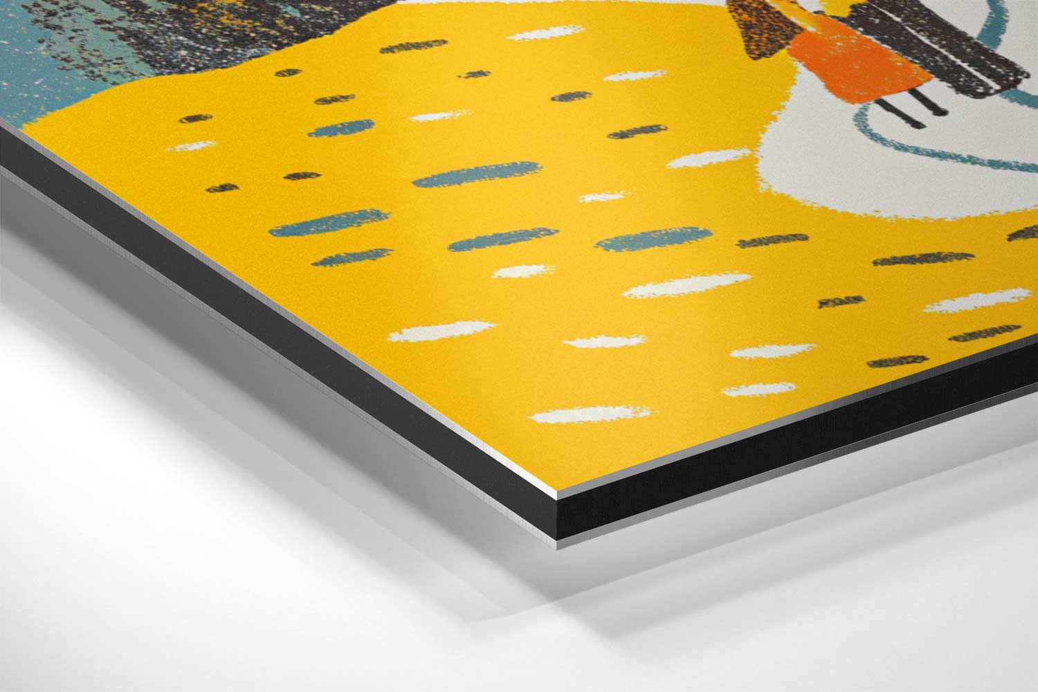 Wandeling langs de Kust Kunstwerk-canvas-dibond-plexiglas-wanddecoratie-WallArtistic