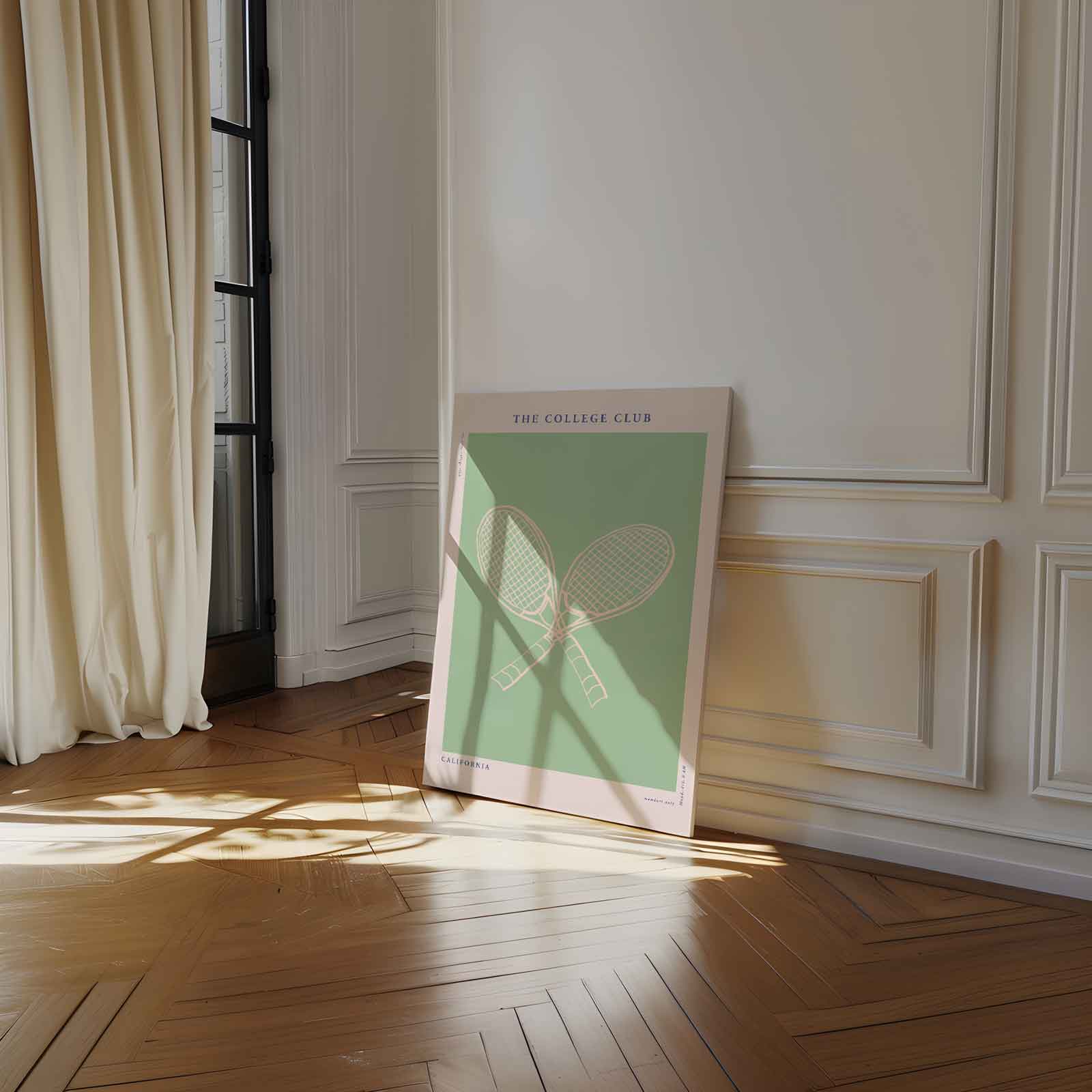 Tennis Elegantie Poster