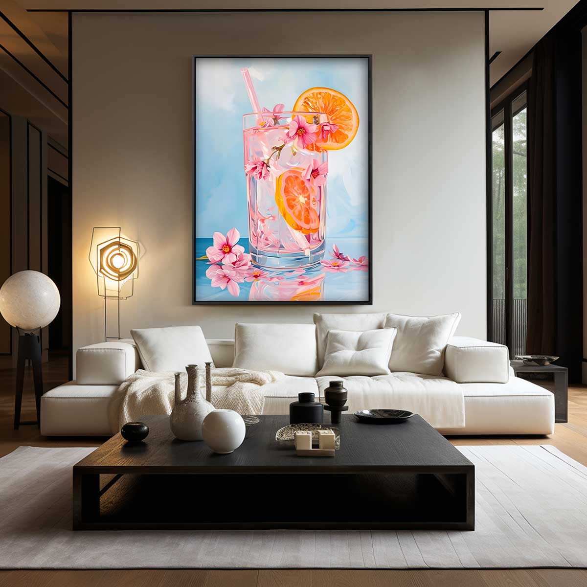 Zomers Genot Kunstwerk-canvas-dibond-plexiglas-wanddecoratie-WallArtistic