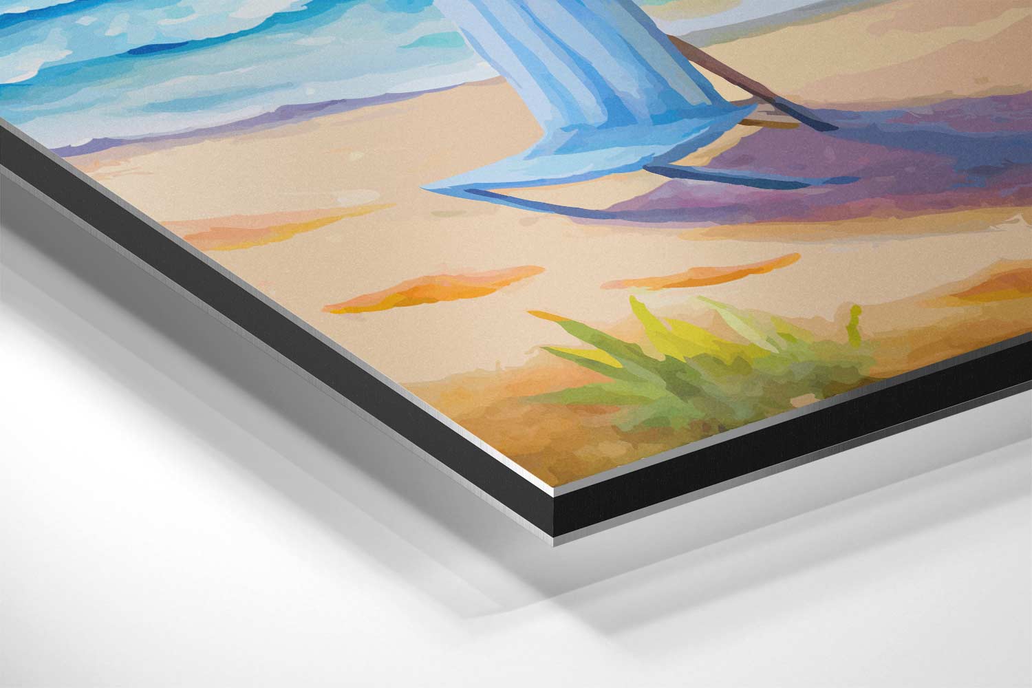 Zomerse Stranddag Kunstwerk-canvas-dibond-plexiglas-wanddecoratie-WallArtistic