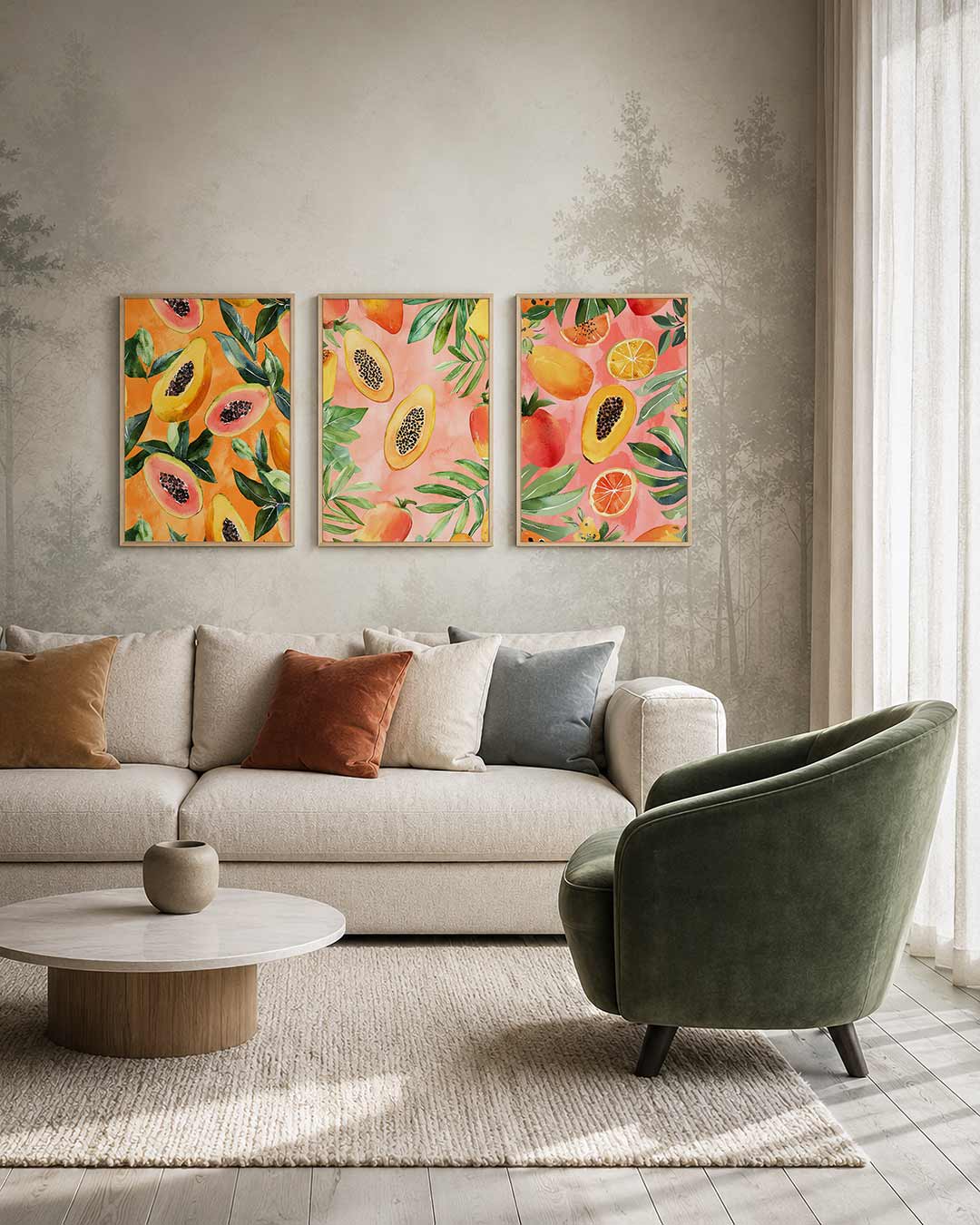 Fruitige kleurexplosie Posterset