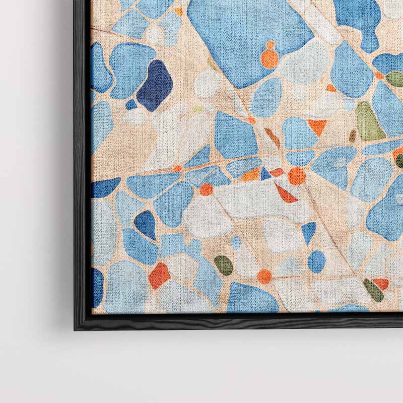 Vrolijk Abstract Patroon Kunstwerk-canvas-dibond-plexiglas-wanddecoratie-WallArtistic