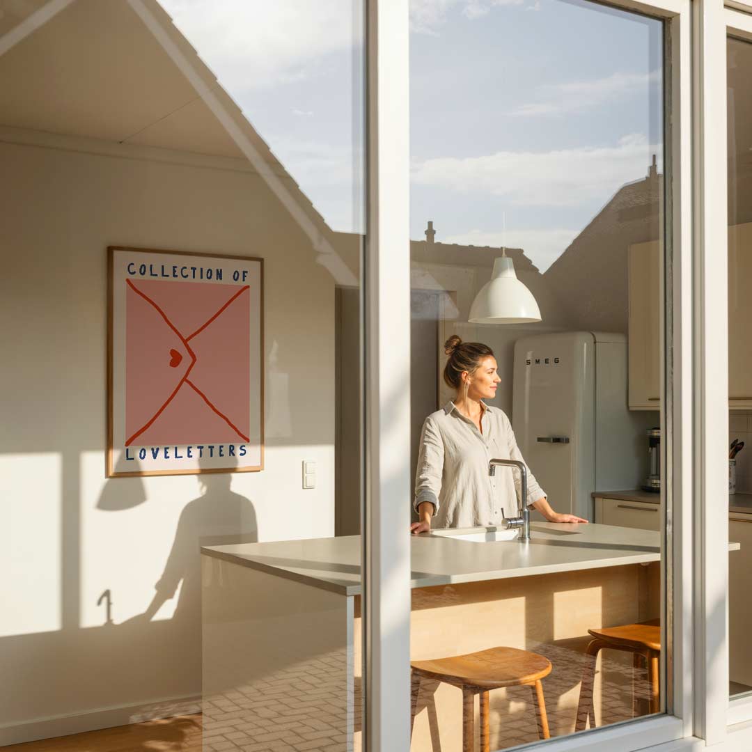 Romantische Brievenposter-WallArtistic