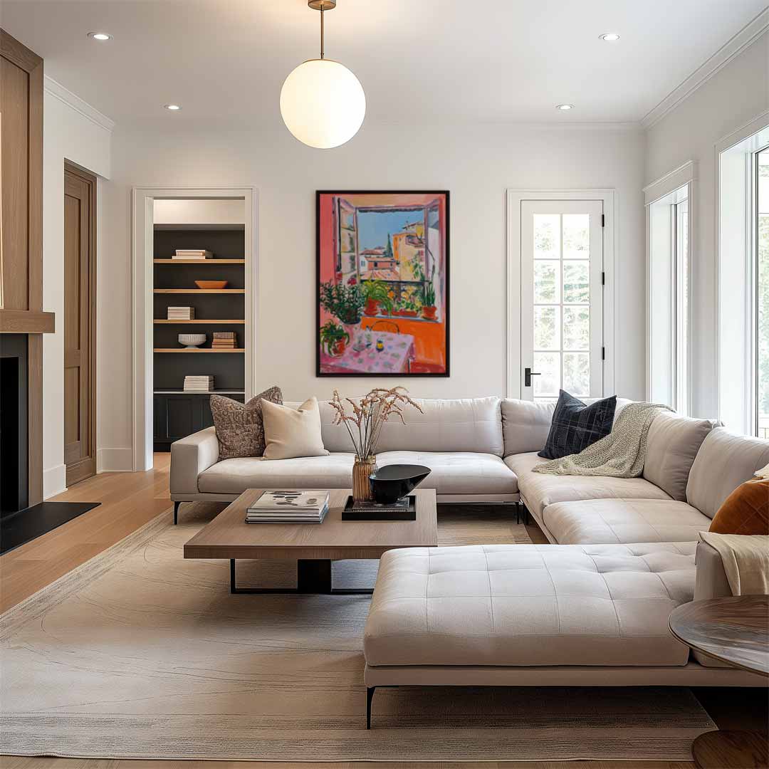 Zonovergoten Venster Kunstwerk-canvas-dibond-plexiglas-wanddecoratie-WallArtistic