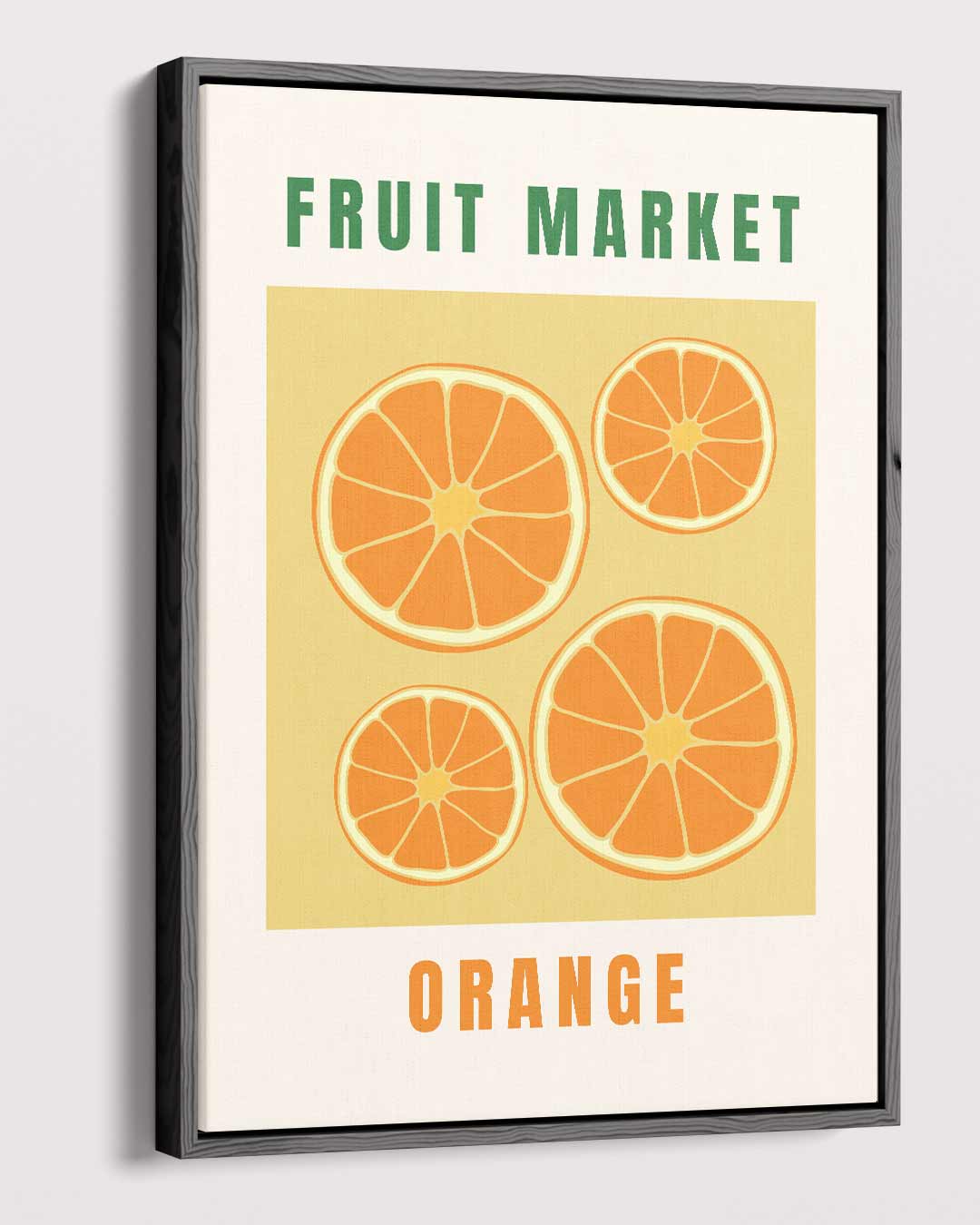 Fruit Market Orange Poster Kunstwerk-canvas-dibond-plexiglas-wanddecoratie-WallArtistic