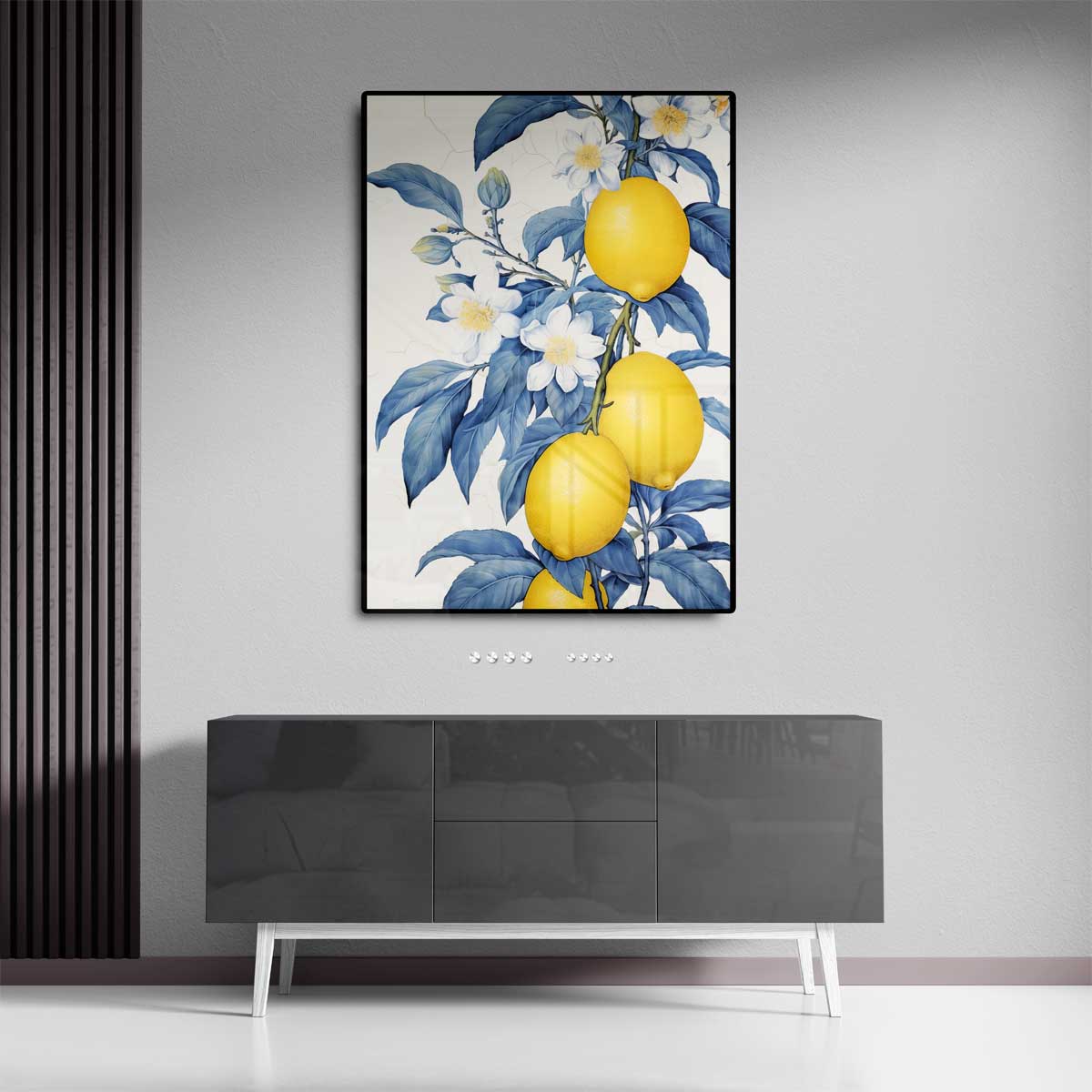 Frisse Citroen Bloesem Kunstwerk-canvas-dibond-plexiglas-wanddecoratie-WallArtistic