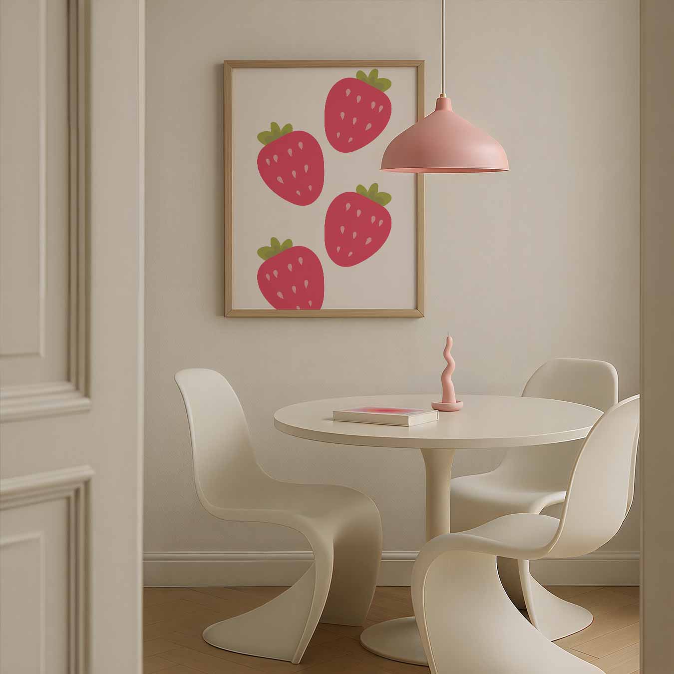 Vrolijke Aardbeienspeelsheid Poster