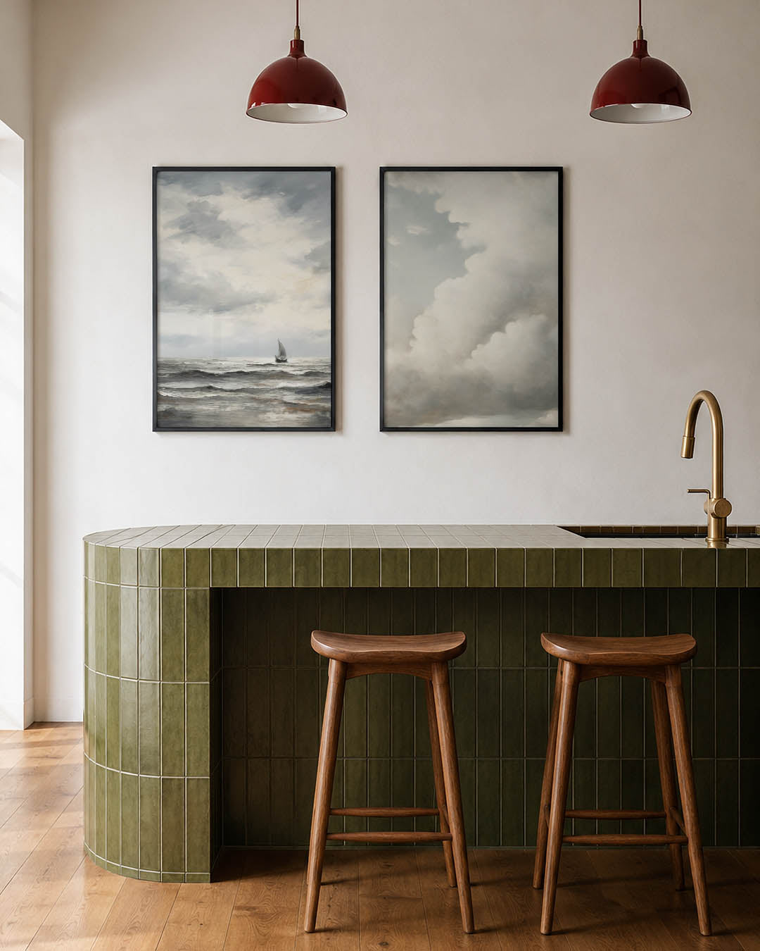 Zee en lucht Posterset