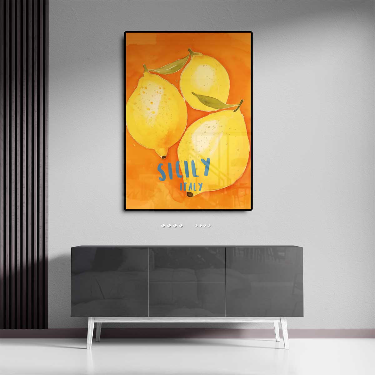 Siciliaanse Citroen Kunstwerk-canvas-dibond-plexiglas-wanddecoratie-WallArtistic