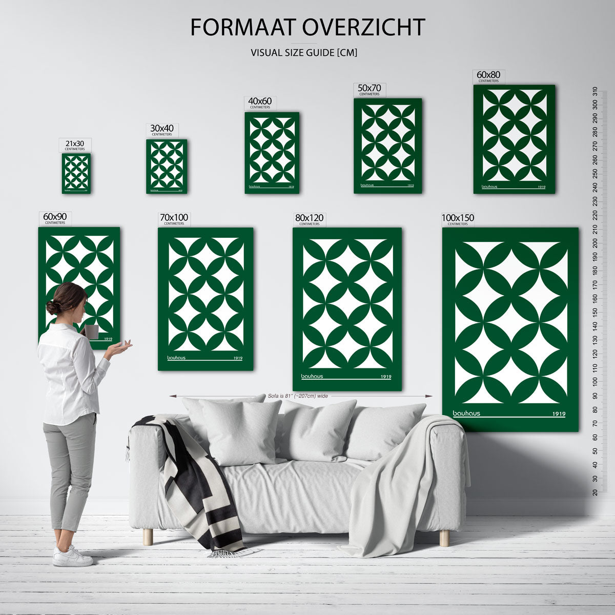 Vormritme en kleur Poster