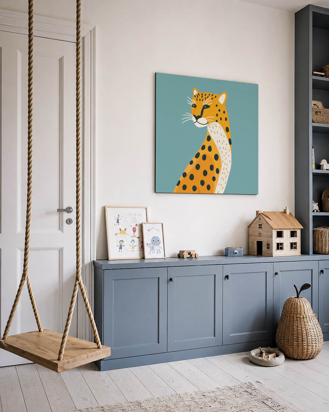 Luipaard illustratie Kunstwerk