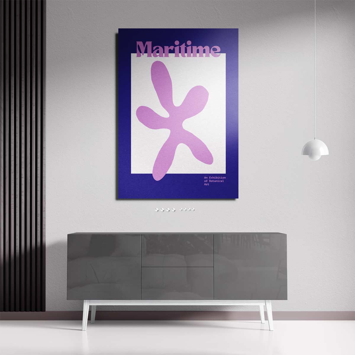 Maritieme Botanische Kunst Kunstwerk-canvas-dibond-plexiglas-wanddecoratie-WallArtistic