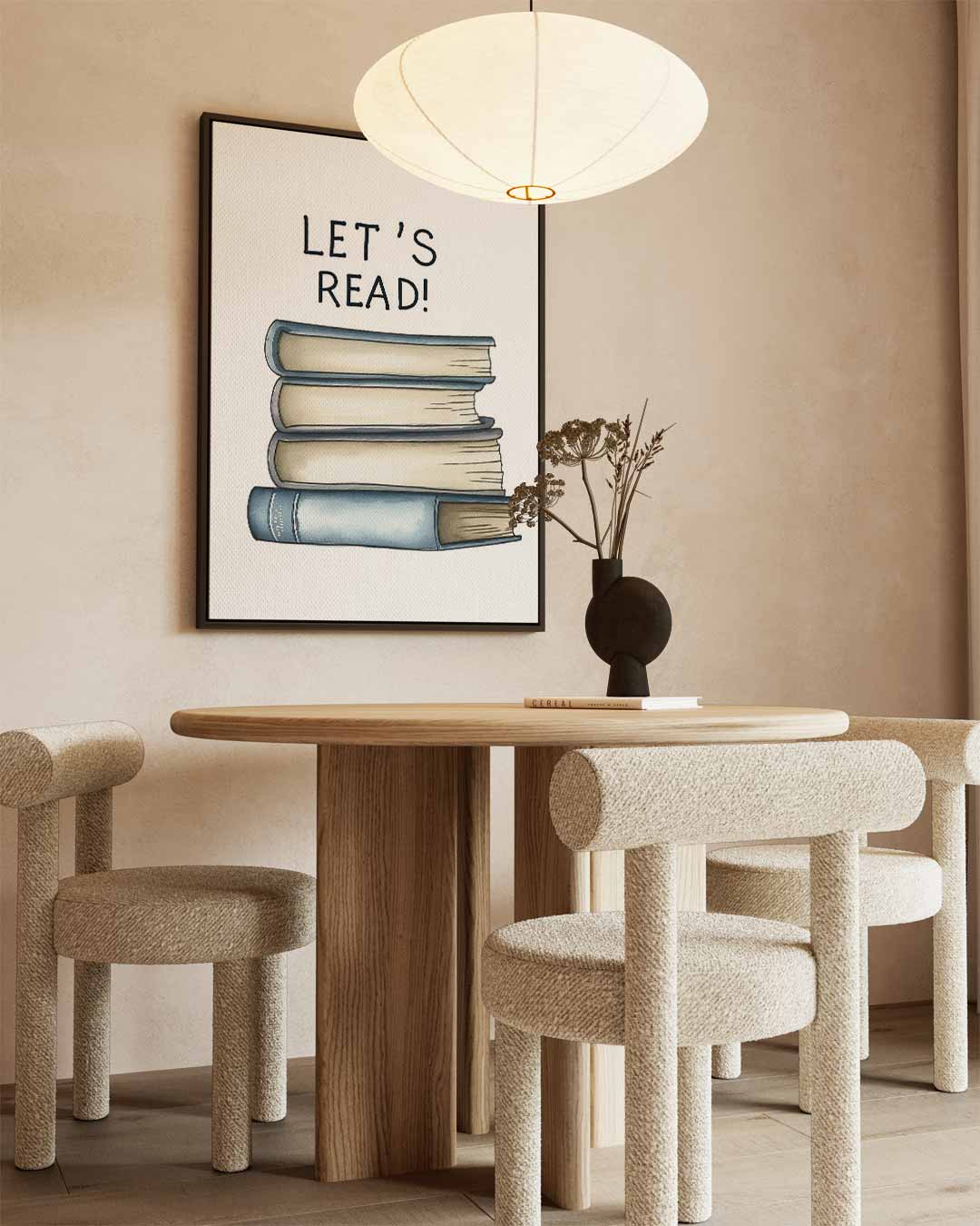Let's Read Kunstopdruk Kunstwerk-canvas-dibond-plexiglas-wanddecoratie-WallArtistic